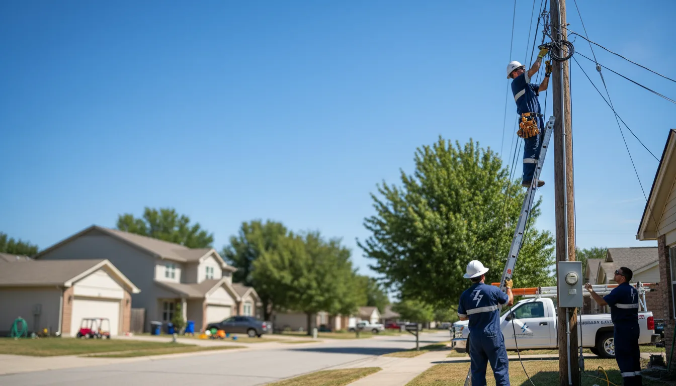 Residential electrician providing installation services in Matthews, GA